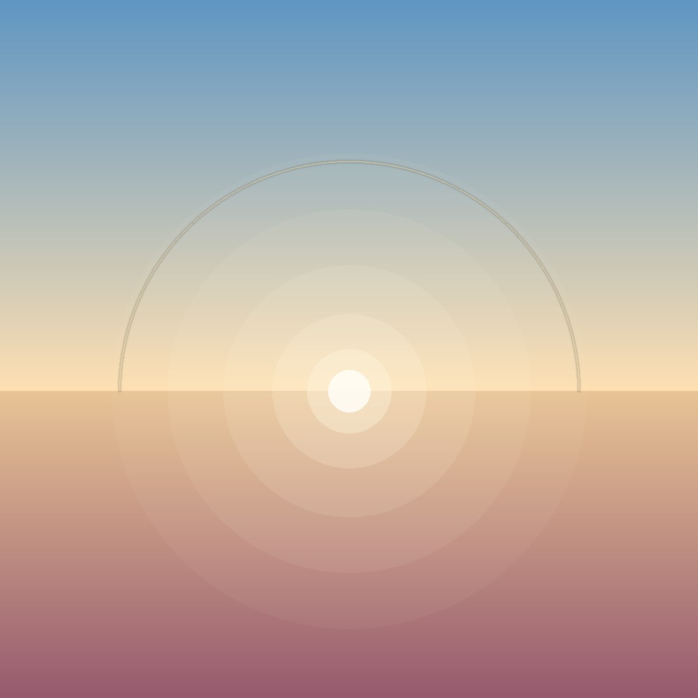 Horizont Goldene Stunde